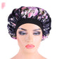 Beauty print Satin silk Bonnet sleep night cap