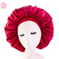 Beauty print Satin silk Bonnet sleep night cap