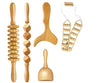 3pcs Wooden Anti-Cellulite Massage Tool Hand Roller